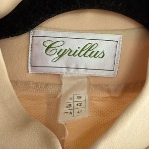 Beige blazer, made in France.